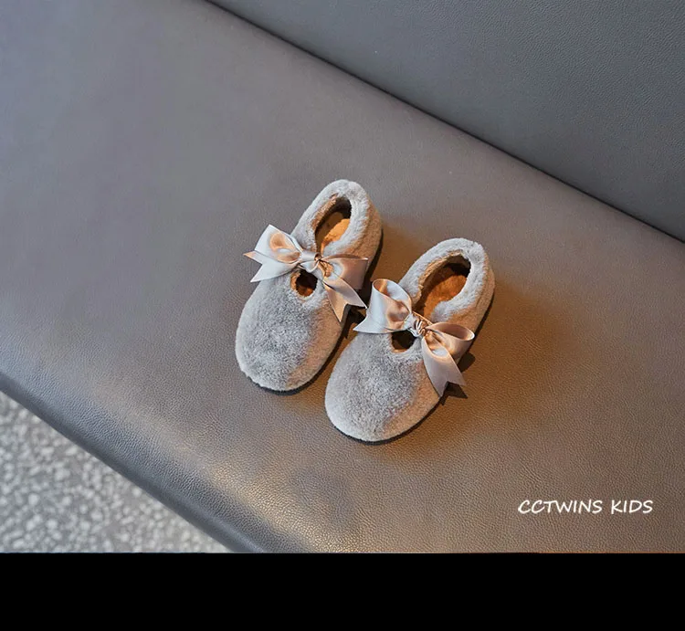 CCTWINS/детская обувь; коллекция года; Сезон Зима; модная детская обувь Mary Jane для маленьких девочек; Брендовая обувь принцессы на плоской подошве; Праздничная обувь с бабочкой для малышей; GM2514