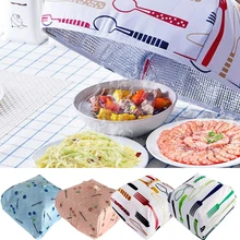 Еда складной Еда блюдо крышка холодный белый изоляции 22x22x15 см сохранение тепла инструмент складной пылезащитный чехол квадратной формы