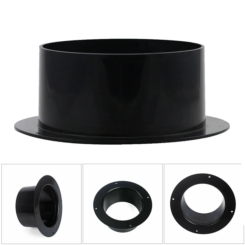 1PC 4/5/6 ABS Straight Pipe Flange Ventilation Ducting Exhaust Pipe Connectors Air Outlet Exhaust Outlet Air Connector