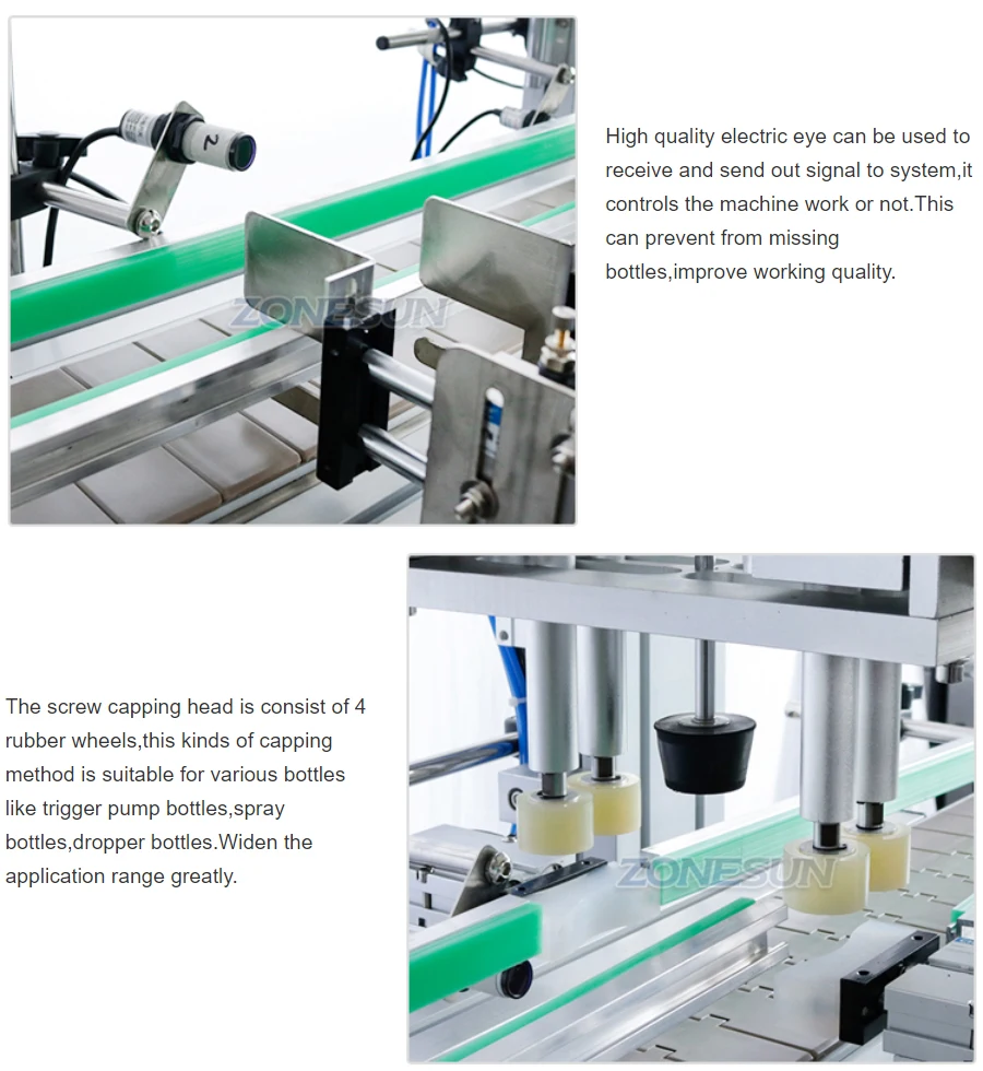 Автоматическая укупорочная машина для бутылок вина ZONESUN ZS-XG16DV, машина для укупорки винтовых крышек 
