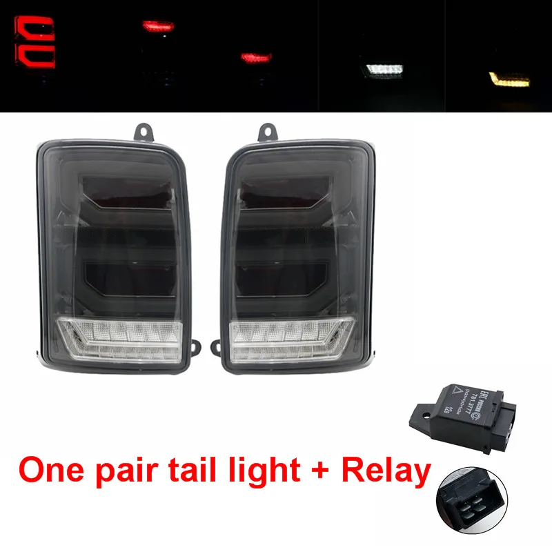 taillight and relay Для Лада Нива 4X4 URBAN " налобный фонарь боковой светодиодный DRL светильник белый бегущий Янтарный поворотник функция аксессуары светодиодный задний светильник реле - Цвет: taillight and relay