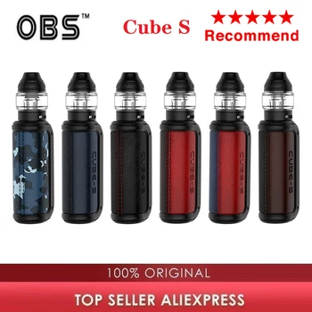 

Original OBS Cube S 18650 VW Mod Kit with 4ml Cube Tank & 0.96 Inch LED Screen fit Single 18650 Battery E-cig vape Kit VS Drag X