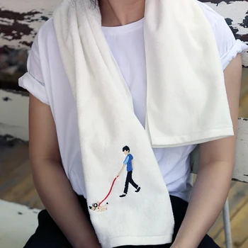 

Sports Towel Pure Cotton Sweat Absorbing Fitness Running Yoga Towel Comfortable Water-Absorbing toalha de banho