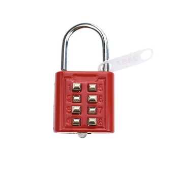 

Yh10028 Blind Password Lock Mechanical Lock Wardrobe Door Lock Bag Padlock with Password Required Zinc Alloy 8-Bit with Numbers