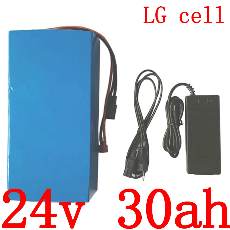 24В 30ач батарея для электровелосипеда литиевая использовать LG cell с 30A BMS + 3A