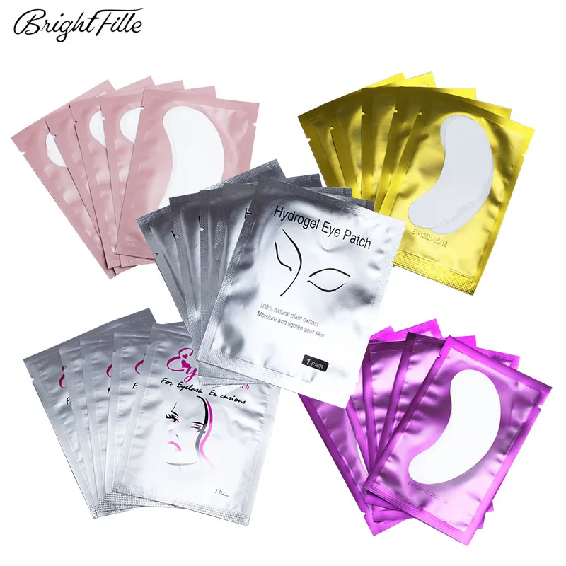 

Eye Lash Patches 50 Pairs Patches for Eyelash Extension Stickers Eye Pads Paper Under Eyes Grafted Eye Lash Stickers