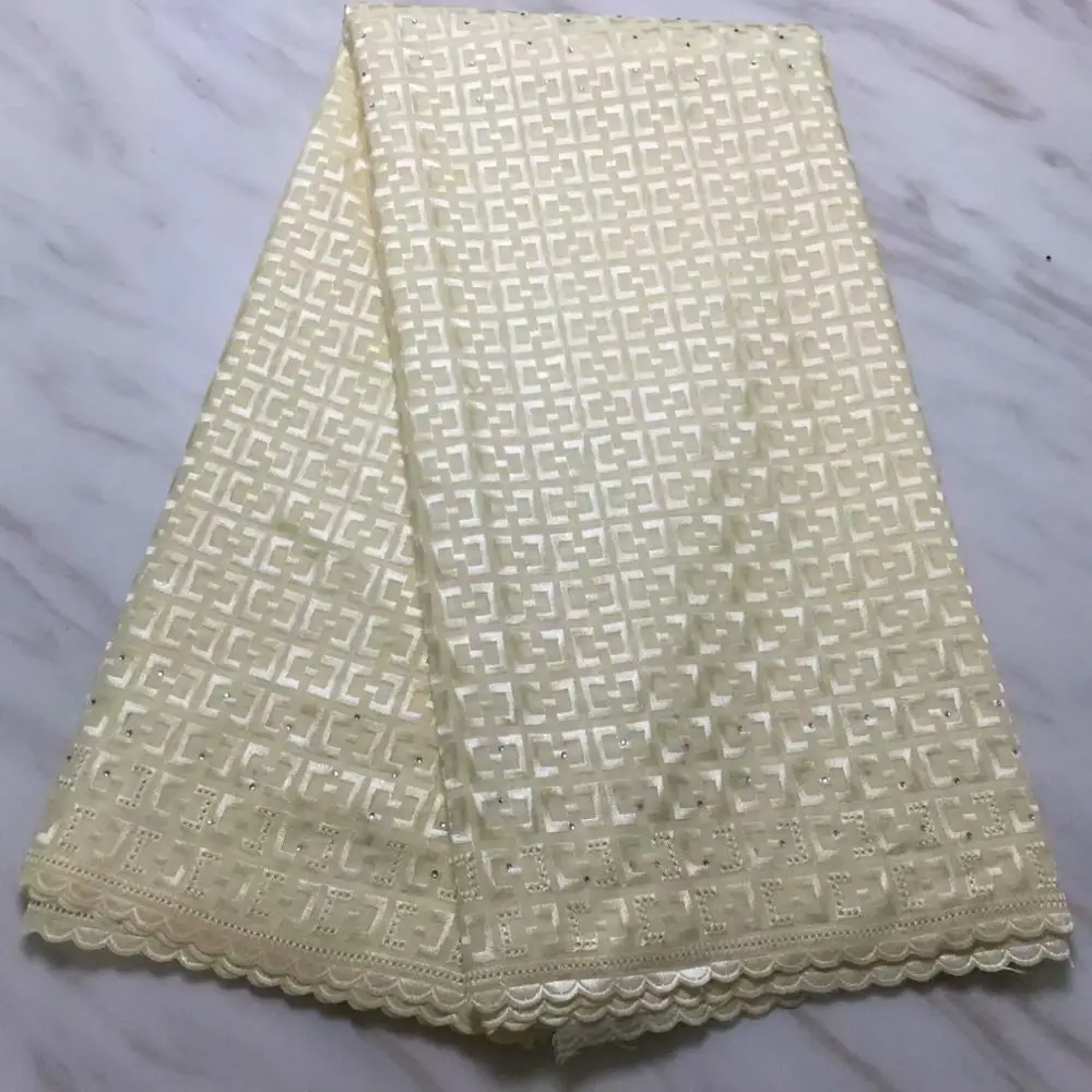 Best Selling Flower Soft Cotton Women Dress Swiss Voile Lace High Quality Embroidered Fabric DIY Trim Sewing African | Дом и сад