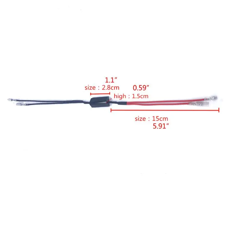10W 10ohm Moto Resistance Power Resistor Load Decoding Resistor for LED Mini Turn Signal Light Flash Repairing Kits 4Pcs/Set