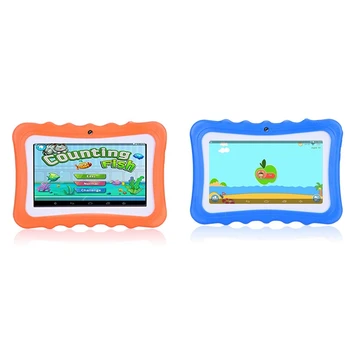 

2 Pcs Upgrade Best 7Inch HD Display Tablet for Kids,With Kid-Proof Silicone Case (Quad Core, 8GB, Wifi, Bluetooth, Front & Rear