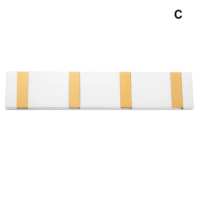 Adhesive Wall Mount Row Hooks Key Robe Coat Towel Foldable Aluminum Hooks No Drill No Screw MYDING