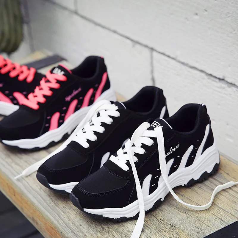 

Athletic Shoes Students New Style Lace-up Women's Korean-style Spring Summer Textile Class Mesh Shoes Adult Versatile WOMEN'S Ca