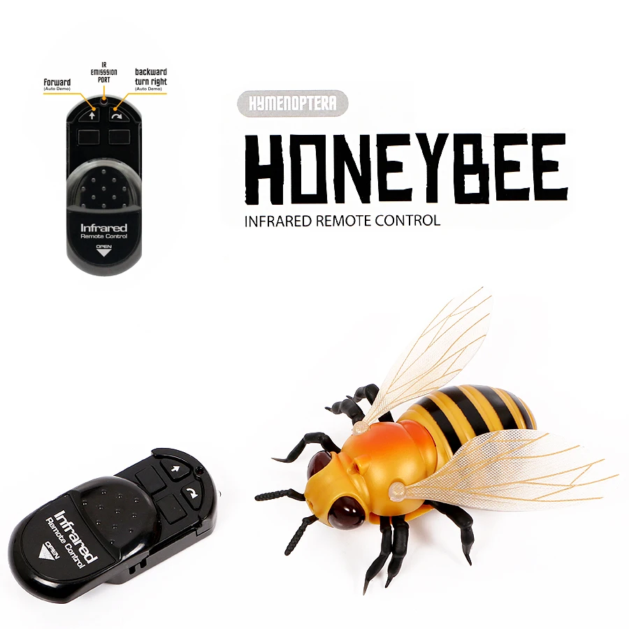 Tipmant RC Honey Bee Toys Infrared Remote Control Animal Car Vehicle