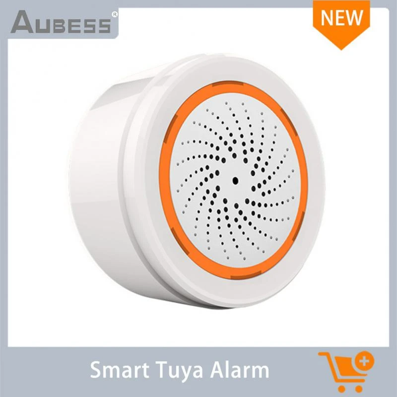 Aubess Smart Alarm NEO Tuya Smart Zigbee Sensor Built-in Siren Alarm 3 In 1 90DB Sound Light Sensor With Smart App Tuya emergency lights car