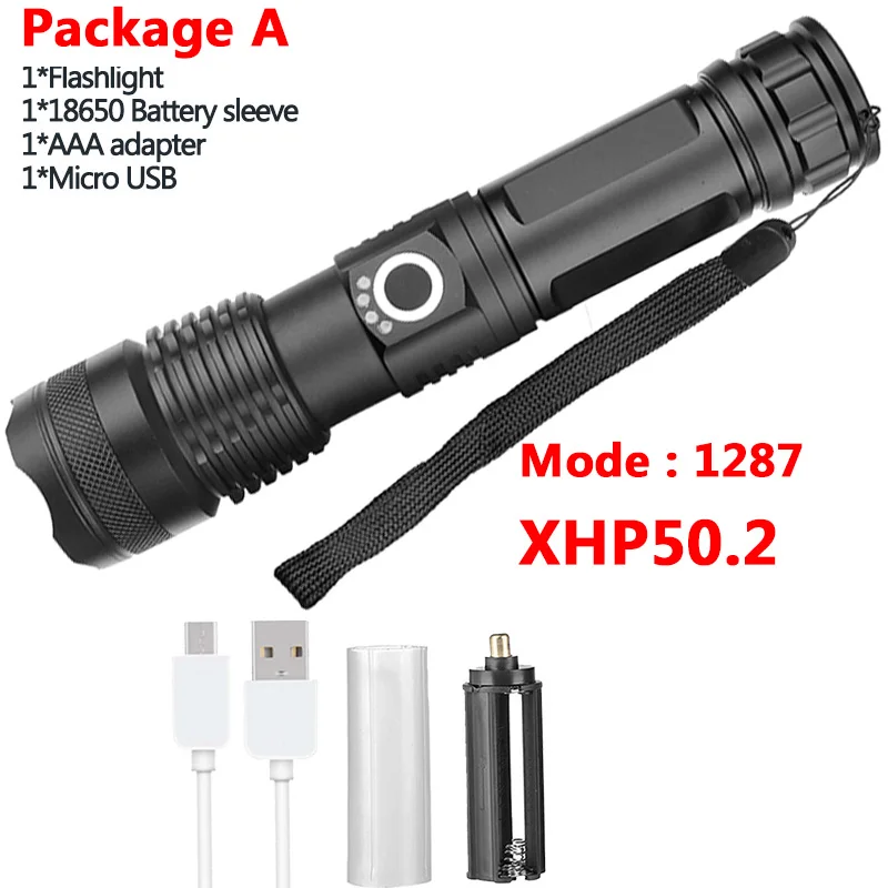 Package A Litwod Z90 1909 XHP90 самый мощный светодиодный фонарик 26650 или 18650 аккумулятор и xhp70.2 тактический фонарик - Испускаемый цвет: Package A