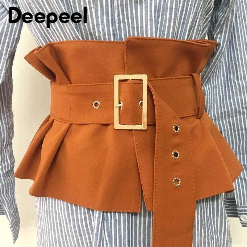 Deepeel 1 шт. 19X72 см корсет пояс для женщин модные оригинальные пояса Пряжка Регулируемые широкие пояса рубашки украшения CB038