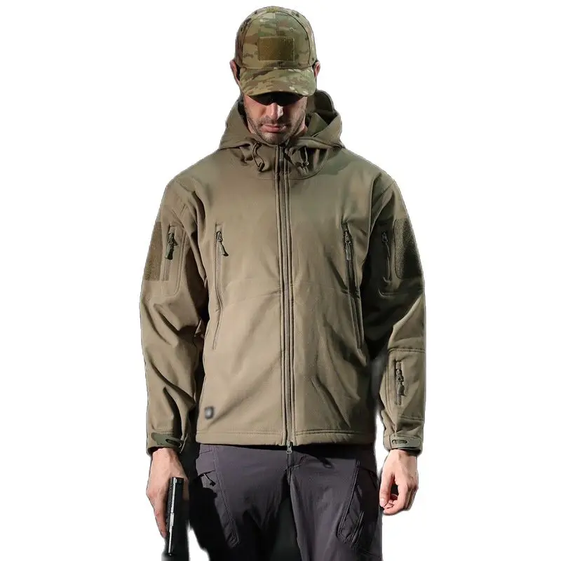 

Outdoor Waterproof SoftShell Jacket Camouflage Hunting Windbreaker Coat Hiking Camping Hoody Fishing Tactical Clothing