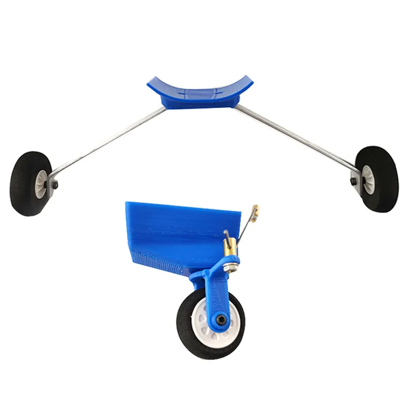 

Steerable Tricycle Front Landing Gear Tail Wheel Remote Control Aircraft Parts for Sky Surfer X8 RC Glider Airplane
