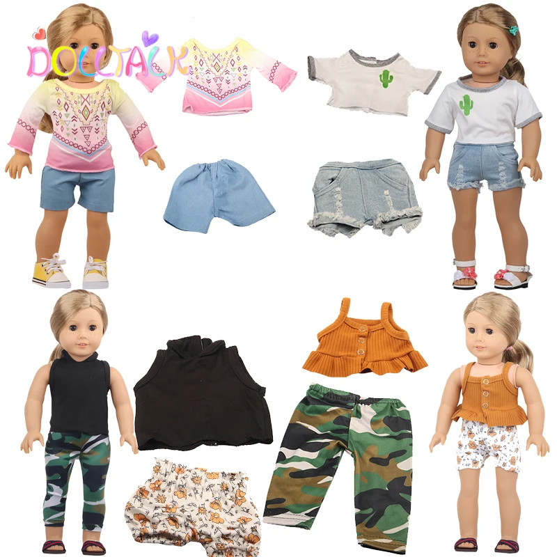 American Doll Clothes Set 18 Inch Disruptive Pattern Series Cactus Symble Weave Knit for 43 cm New Reborn Baby Dolls 1/3 Bjd Toy doll accessories,doll clothes,doll clothes accessories,barbie doll clothes