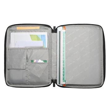 

Multi-functional A4 Documents Bags Portfolios Organizers Waterproof Travel Pouch Zippered Case For Ipads Notebooks Pens