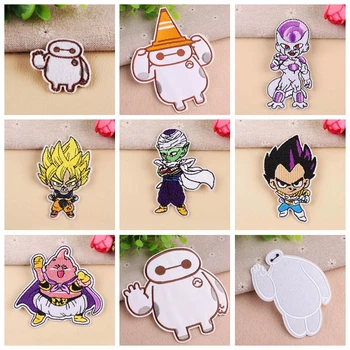 

DIY Anime Dragon Ball Patch Embroidered Patch For Clothing Badges On Clothes Baymax Patch For Clothing Iron Patches Accessory