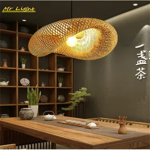 Image for Bamboo Pendant Lights Lighting Nordic Retro Restau 