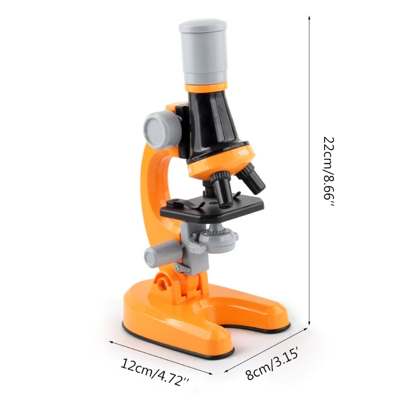 Biológico para Crianças Kit de Microscópio Led de Alto Nível Escola Científica Brinquedo Educativo Refinado Microscópio 2 Brinquedos e hobbies
