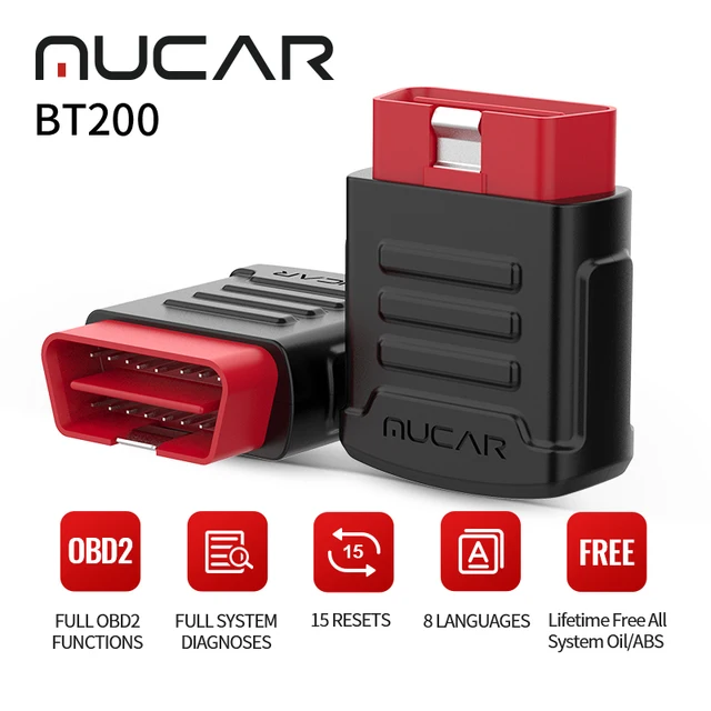 $US $55.94 MUCAR BT200 All Car OBD2 Scanner All System Lifetime Free Oil/SAS Reset Diagnosis automated Scanner Code Reader  Diagnostic Tool