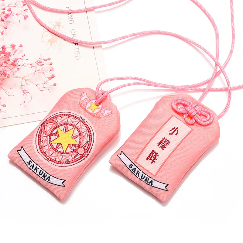 Аниме карточка Captor Keychian Omamori Милая Веселая искусственная сумка японское