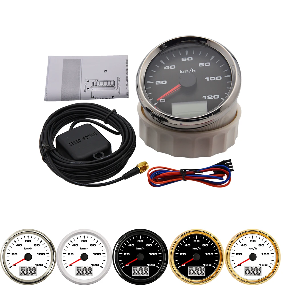120kmh GPS Speedometer Odometer with GPS Sensor Truck Car Speedometer