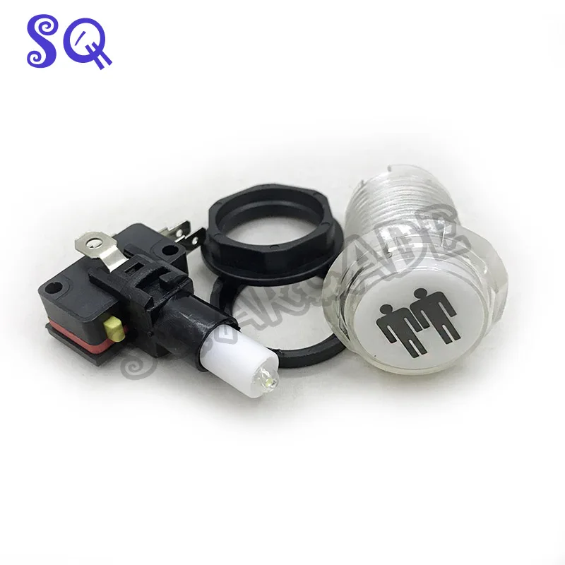 5V 12V LED 라이트 램프 30MM 작은 라운드 아케이드 비디오 게임 플레이어/시작/신용 푸시 버튼 스위치