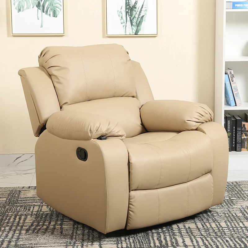 beige PU Многофункциональный диван ручной откидной стул - Цвет: beige PU