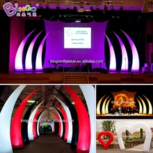 Бинго®2,5 м высокий надувной светодиодный светильник надувной конус идеальный декор для Валентина/свадьбы/сцены