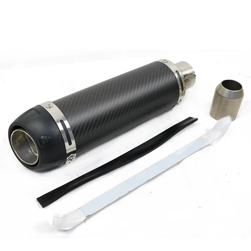 

For Motorcycles ATV And Scooters With Exhaust Pipes In Diameter Of 38mm-51mm Universal Exhaust Carbon Fiber Muffler Pipe