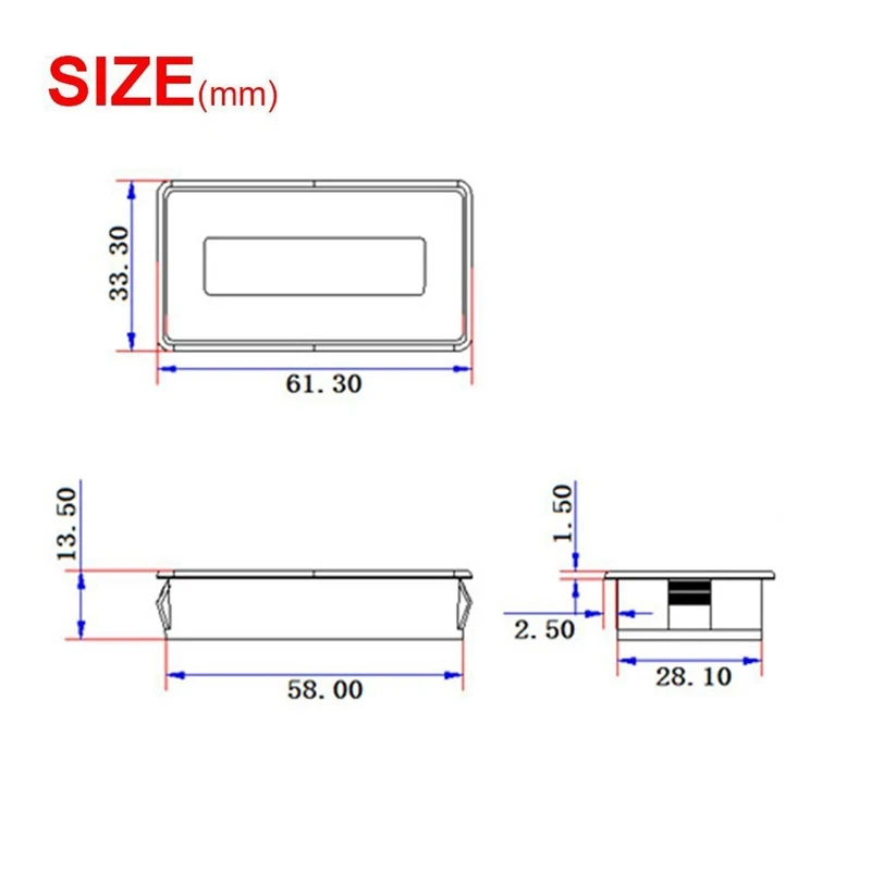 Контрольный датчик емкости батареи Lcd, водонепроницаемый 12 V/24 V/36 V/48 V Индикатор состояния свинцово-кислотной батареи, емкость литиевой батареи