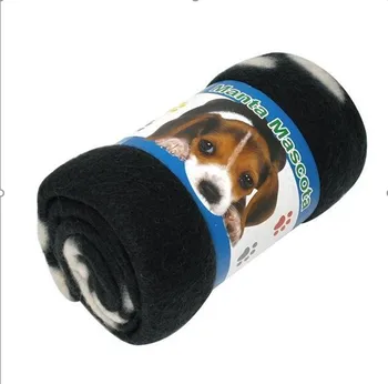 

Paw Print Soft Fleece Dog Sleeping Thick Blanket