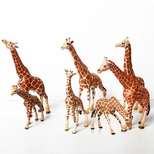 Realistas Figurinhas Girafa com Girafa Filhote, 2-7