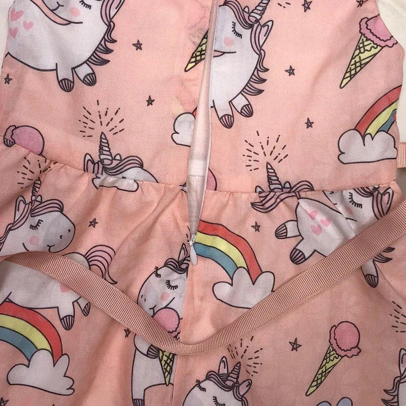 

Hot Selling Girls Summer Short-sleeve Dress Short Sleeve Rainbow Trojan Princess Dress Bulk a Generation