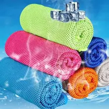 Hot 90x33cm Ice Towel Utility Enduring Instant Cooling Towel Heat Relief Reusable Cool Fitness Yoga Towels J3