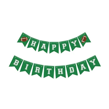 

New 66pcs American Football Party Tableware Set Favor Birthday Sports Event Back to School Party Rugby Cupcake Balloon Decor Sup