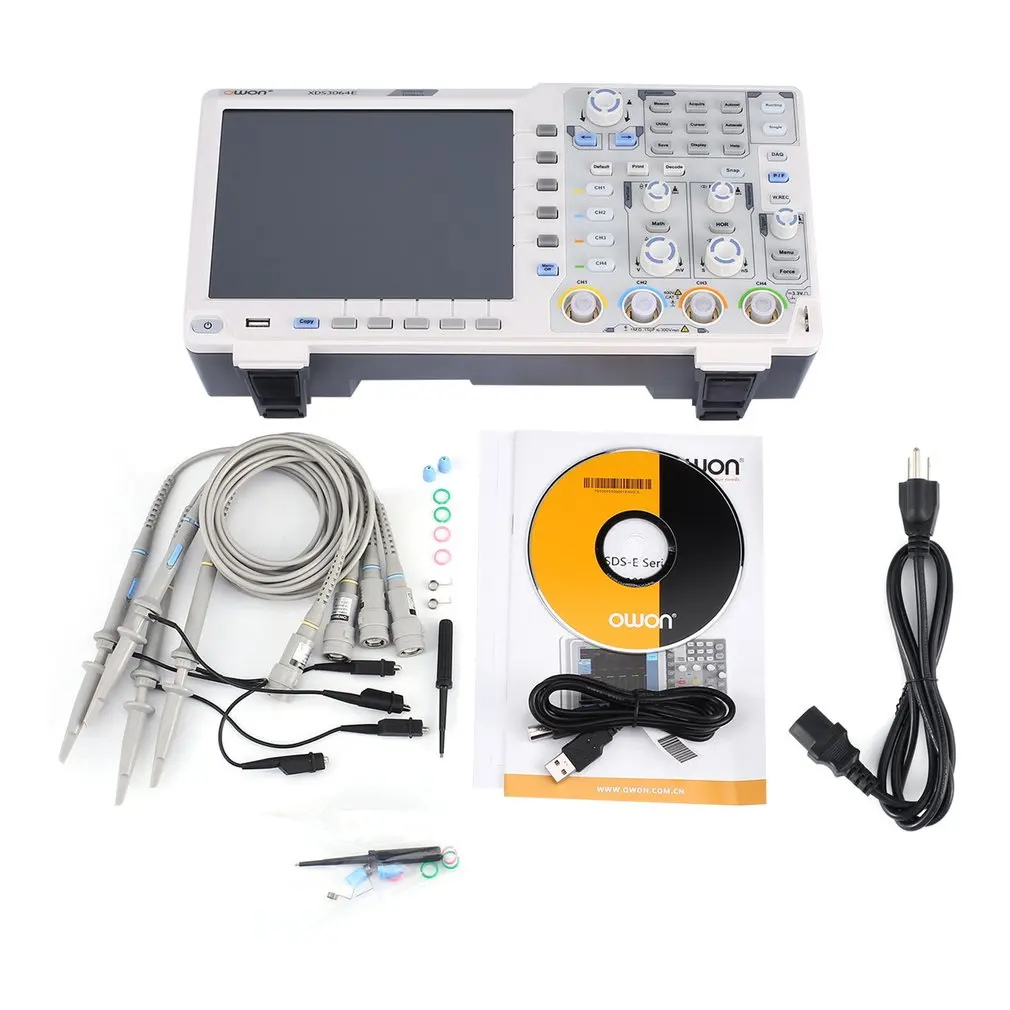 

OWON 60MHz 4 Channels 8 bits Touchscreen Low Noise Oscilloscope LCD Display Digital Storage Oscilloscope Scopemeter