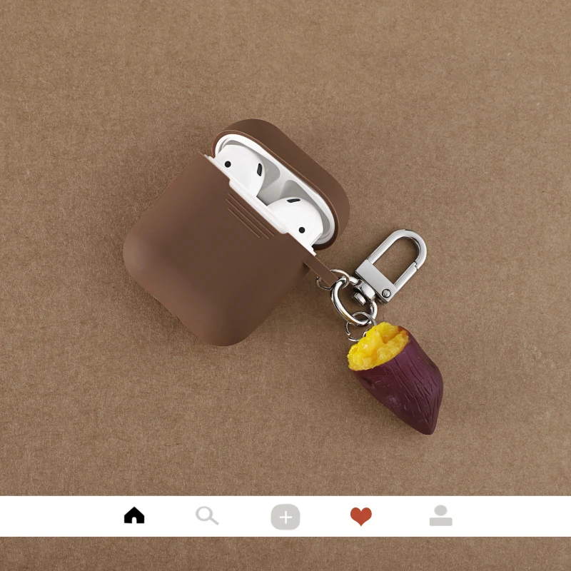 Для Apple Airpods чехол Клубника сладкий картофель беспроводной Bluetooth наушники чехол для зарядки коробка Защитная крышка для AirPods