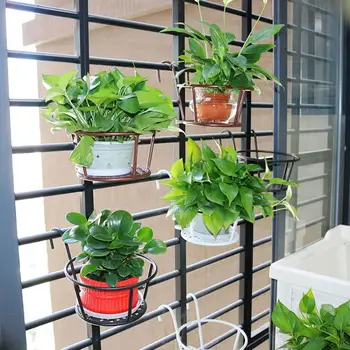 

Metal Home Decoration Holder Metal Flower Holder Shelf Stand Hanging Pots Basket Creative Beautiful Flower Stand Garden