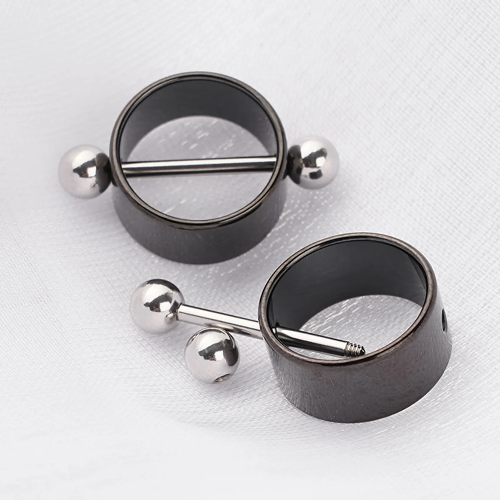 Sex Toys Kit for Couples Stainless Steel Nipple Rings Clips Piercing Body Jewelry Nipple Clamps Erotic Massage Breast Stimulator