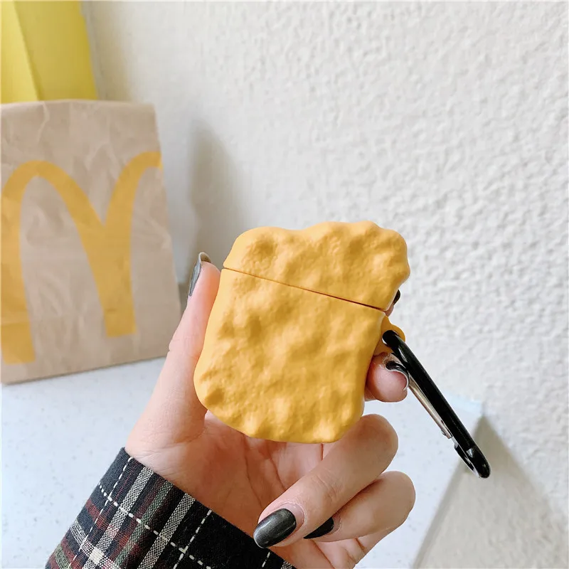 3D Клубника Glico Pocky печенье беспроводная Bluetooth гарнитура силиконовый чехол для Airpods 1 2 Airpod Pro3 защитный чехол для наушников - Цвет: pod 1 2