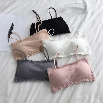 

Students Underwear Women's High School Students Belt Buckle GIRL'S Cute Thin Drawstring in Students Beauty Back Small Vest Child