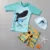 New Boys Swimsuit Cartoon Print Children s Swimsuit Boys UPF50 Short Sleeve Toddle Boy Swimsuit Wear 3 шт.