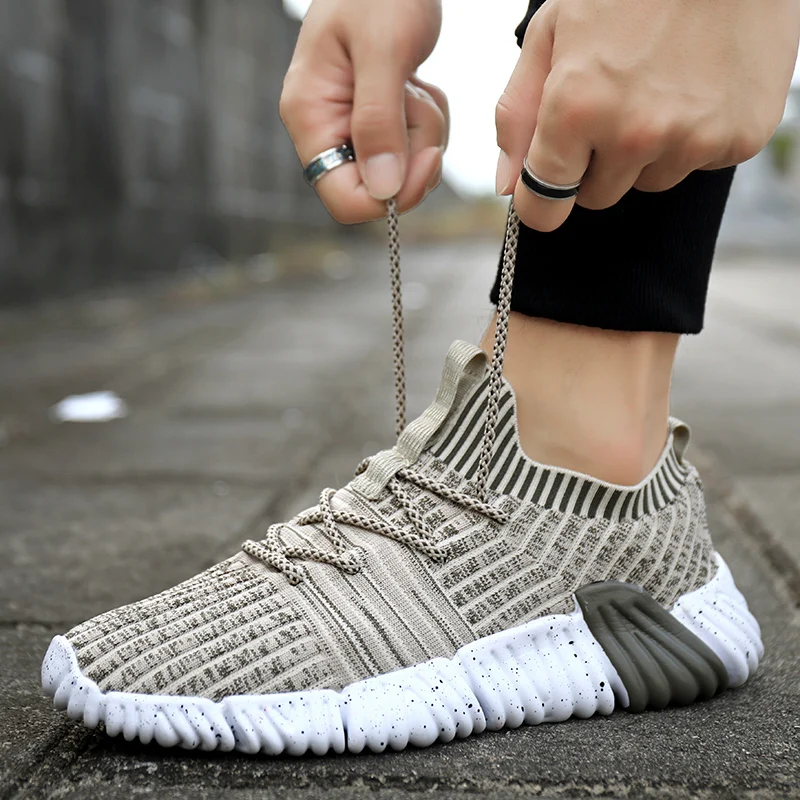 

New Running Shoes Man free shipping Brand Jogging Footwear Outdoor Lightweight Breathable Man Sports Boost Sock Sneakers bigsize