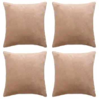 

Vidaxl kissenbezüge 4 STK. Velours 50x50 cm beige
