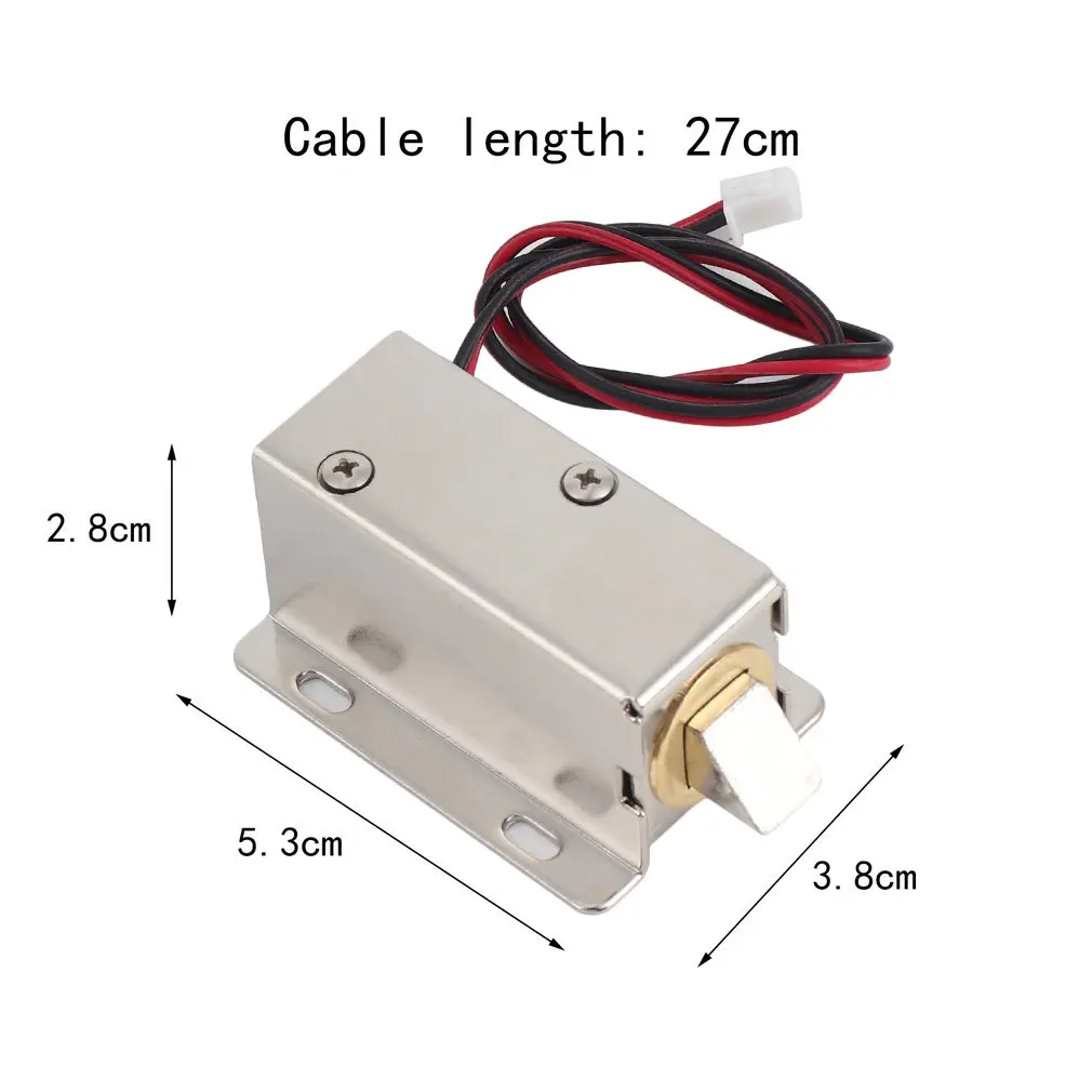 Профессиональный небольшой DC 12V открытый тип рамки соленоида для электрического замка двери с низким энергопотреблением стабильность