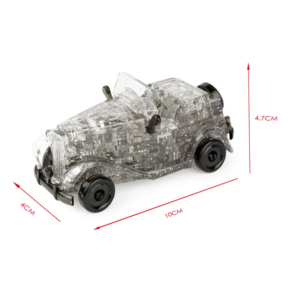 3D винтажный автомобиль хрустальные Пазлы DIY сборка модель обучающая детская игрушка для детей Классические и антикварные модели автомобилей Новые